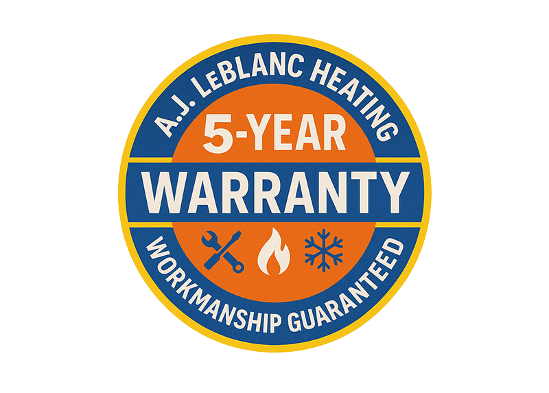 5 Year Workmanship Warranty